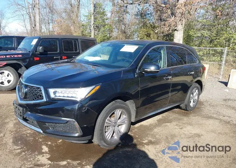 2020 Acura Mdx Standard z USA, uszkodzony, nr VIN 5J8YD4H3XLL034691